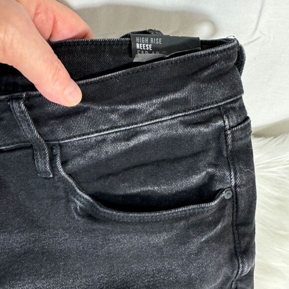 Kut From The Kloth NWT Reese Distressed High Rise Fab Ankle Straight Jeans Sz 18 - Picture 5 of 9